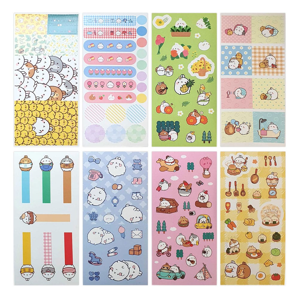 Sakami Merchandise Molang Happy Days Sticker Pack