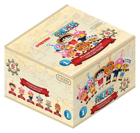 Sakami Merchandise One Piece Plüsch-Schlüsselanhänger Blind Box Display (6)