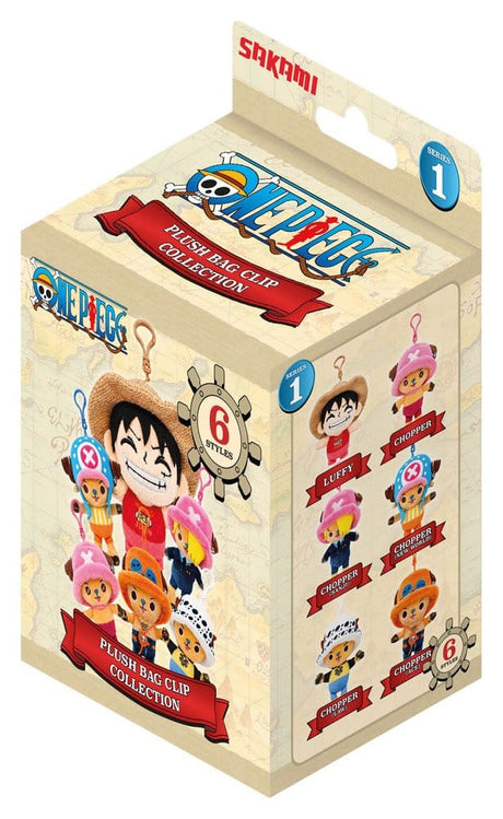 Sakami Merchandise One Piece Plüsch-Schlüsselanhänger Blind Box Display (6)