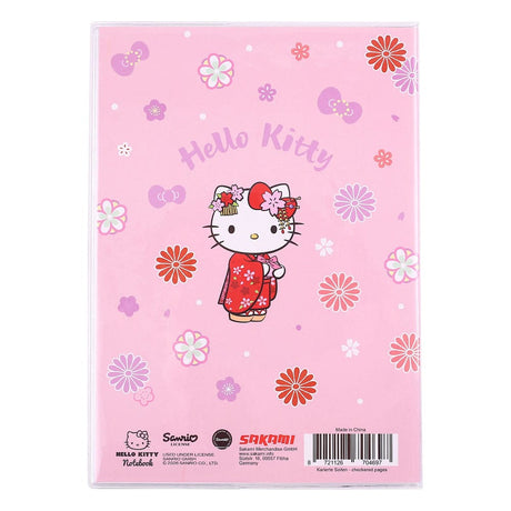 Sakami Merchandise Sanrio Hello Kitty Kimono Holographic Checkered Notizbuch