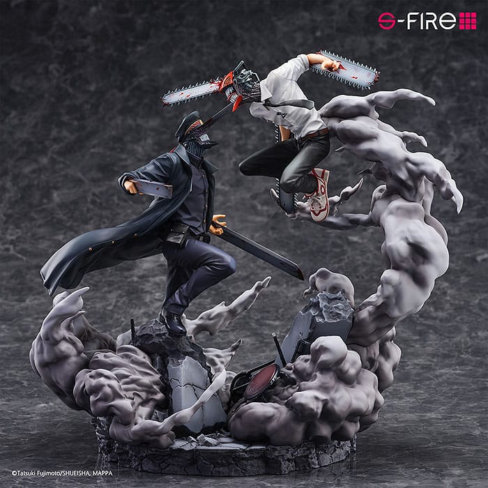 Sega Chainsaw Man vs. Samurai Sword Super Situation Figure Statue
