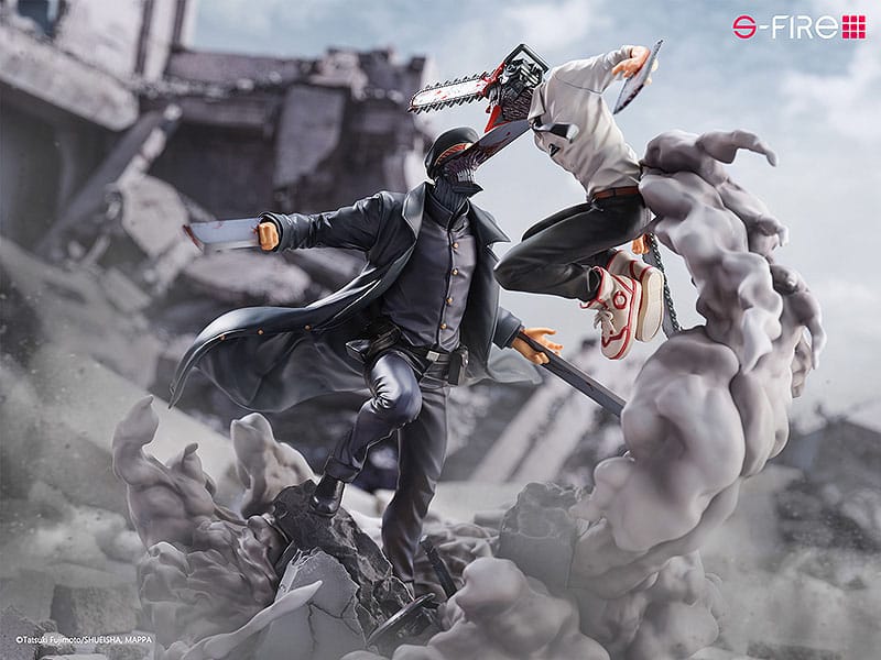 Sega Chainsaw Man vs. Samurai Sword Super Situation Figure Statue