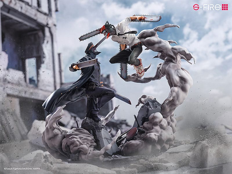 Sega Chainsaw Man vs. Samurai Sword Super Situation Figure Statue