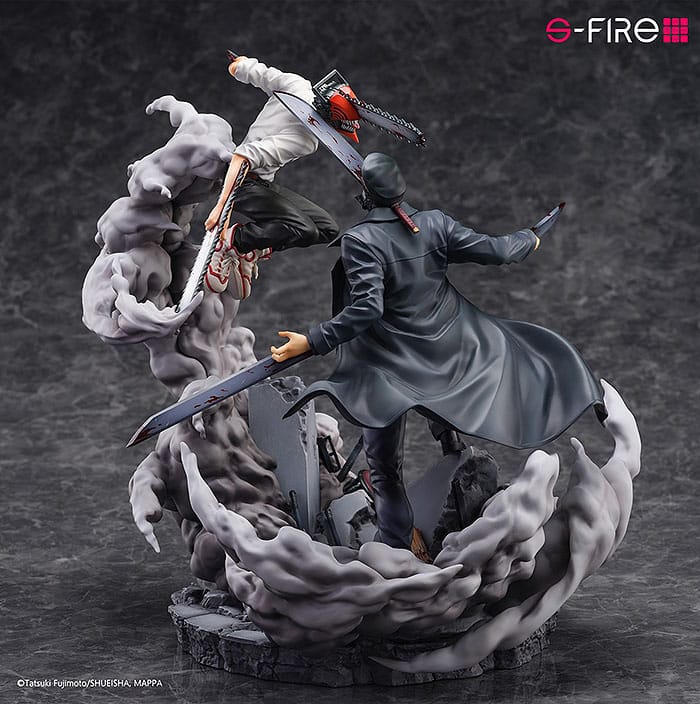 Sega Chainsaw Man vs. Samurai Sword Super Situation Figure Statue