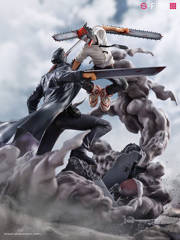 Sega Chainsaw Man vs. Samurai Sword Super Situation Figure Statue