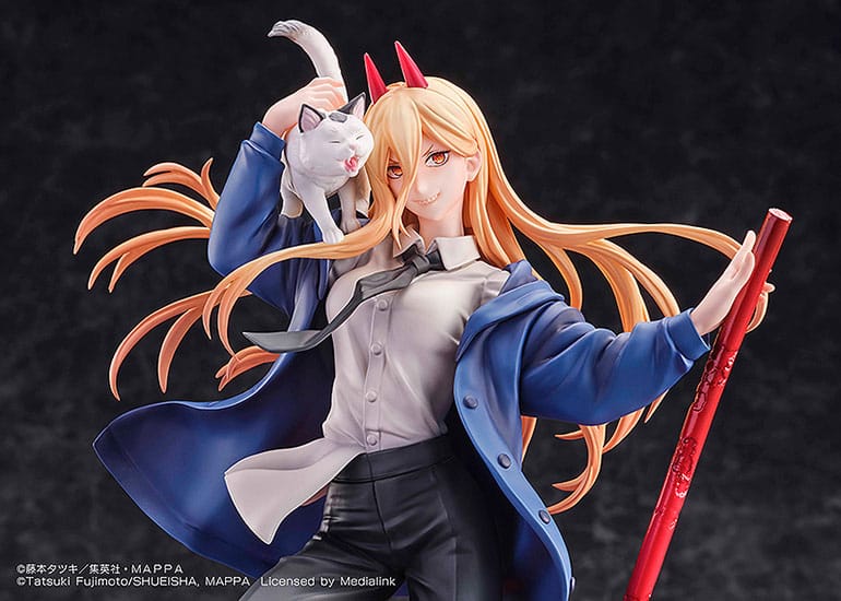 Sega Goods Chainsaw Man - Power & Meowy 28 cm 1/7 Statue