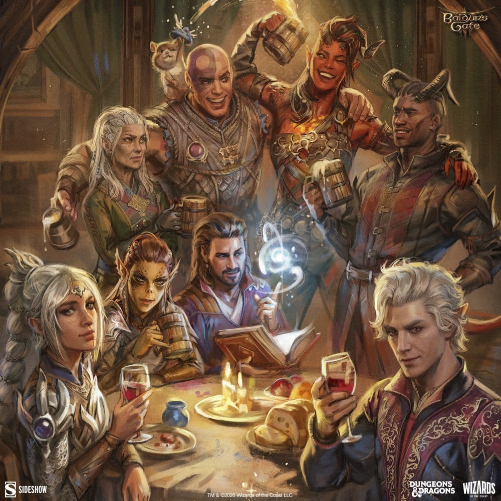 Sideshow Collectibles Baldur’s Gate III The Elfsong Tavern Kunstdruck