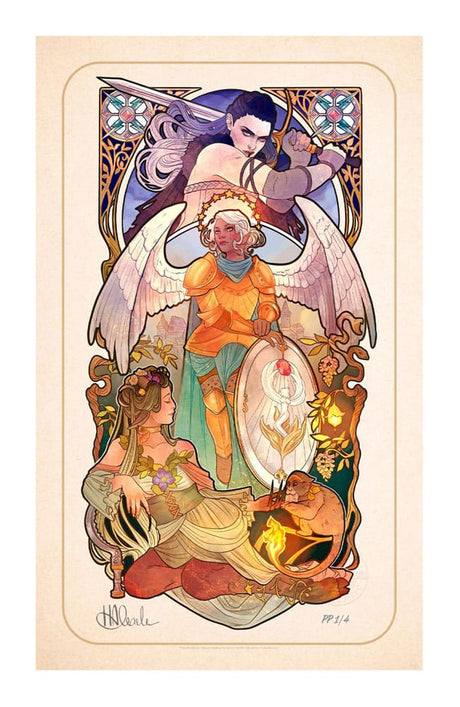 Sideshow Collectibles Critical Role Ashley Johnson 10th Anniversary Nouveau Illustrations Kunstdruck