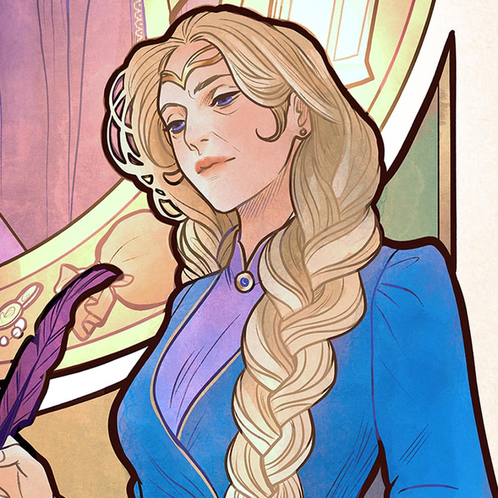 Sideshow Collectibles Critical Role Matthew Mercer 10th Anniversary Art Nouveau ungerahmt Kunstdruck