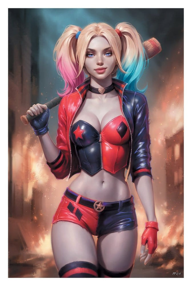 Sideshow Collectibles DC Comics Harley Quinn - ungerahmt Kunstdruck