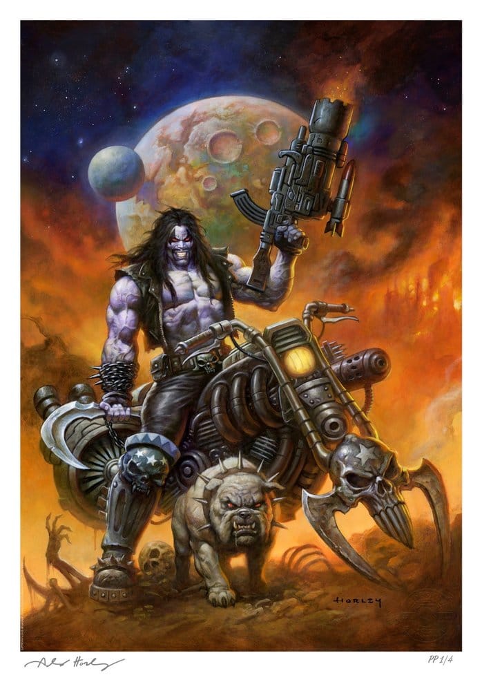 Sideshow Collectibles DC Comics Lobo The Main Man By Alex Horley Ungerahmt Kunstdruck