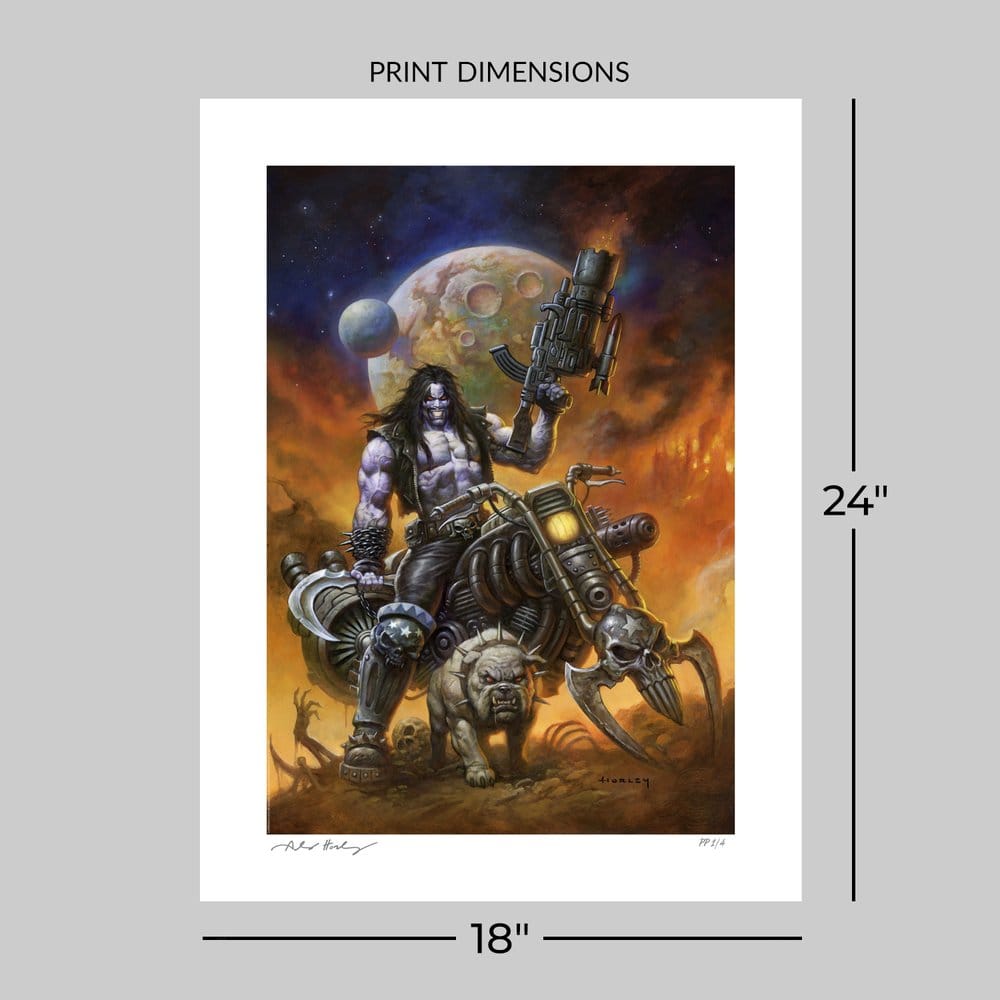 Sideshow Collectibles DC Comics Lobo The Main Man By Alex Horley Ungerahmt Kunstdruck