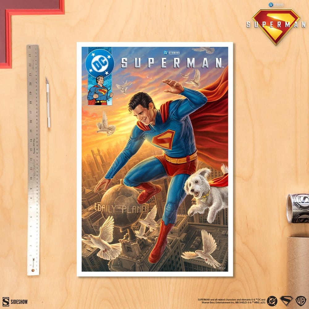 Sideshow Collectibles DC Comics Superman: A Symbol Of Hope Superman Ungerahmt Kunstdruck