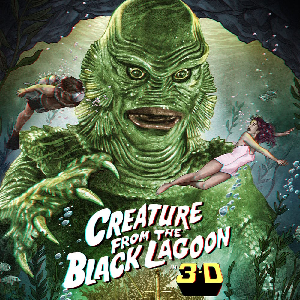 Sideshow Collectibles Der Schrecken vom Amazonas Creature from the Black Lagoon Kunstdruck
