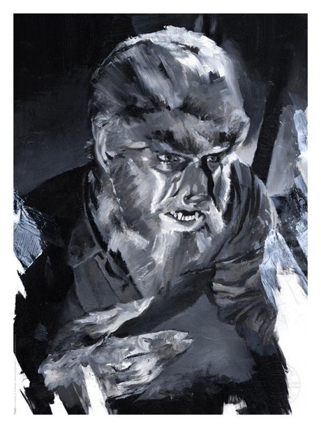 Sideshow Collectibles Der Wolfsmensch The Wolf Man by Chris Valentine Kunstdruck