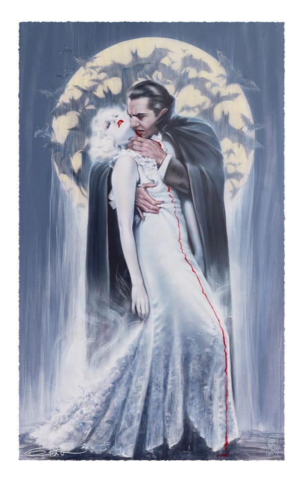 Sideshow Collectibles Dracula The Kiss By Olivia De Berardinis Kunstdruck