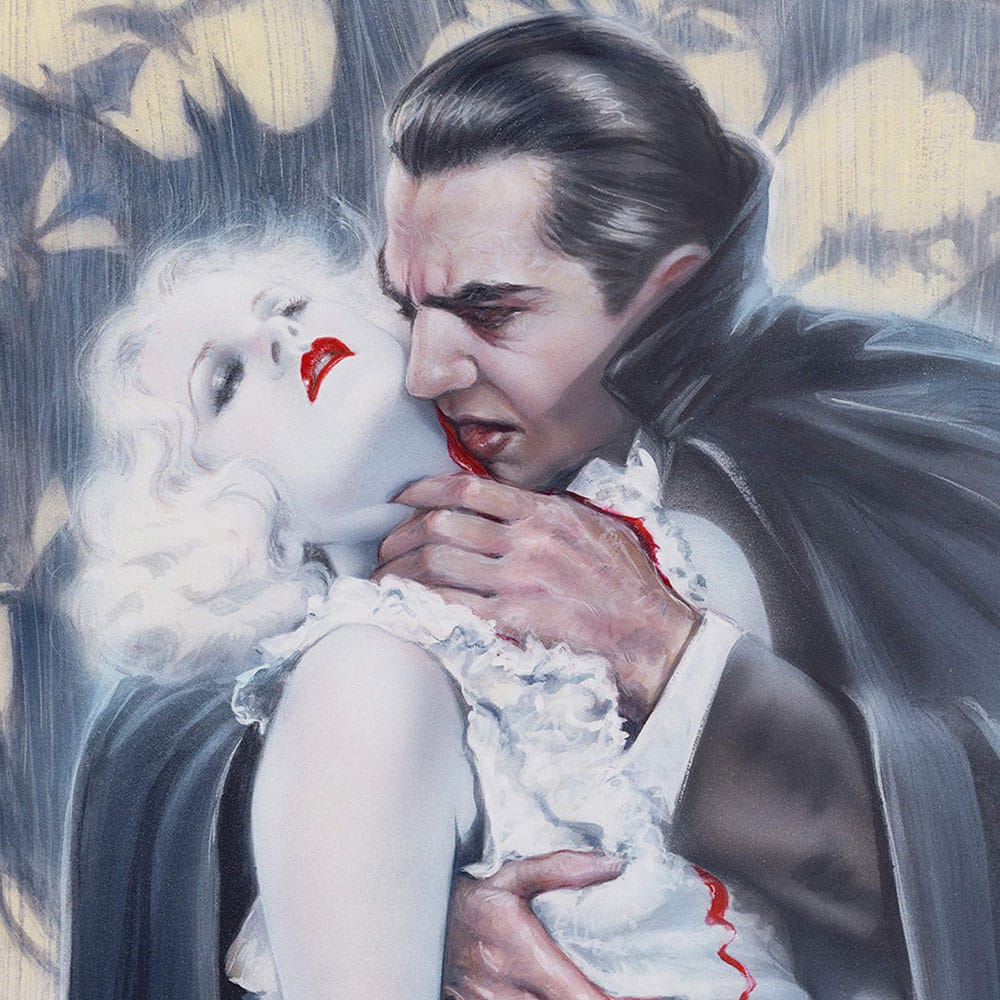Sideshow Collectibles Dracula The Kiss By Olivia De Berardinis Kunstdruck