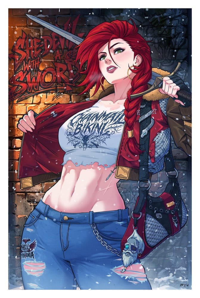 Sideshow Collectibles Dynamite Entertainment Red Sonja Kunstdruck ungerahmt