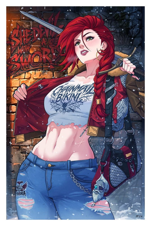 Sideshow Collectibles Dynamite Entertainment Red Sonja Kunstdruck ungerahmt