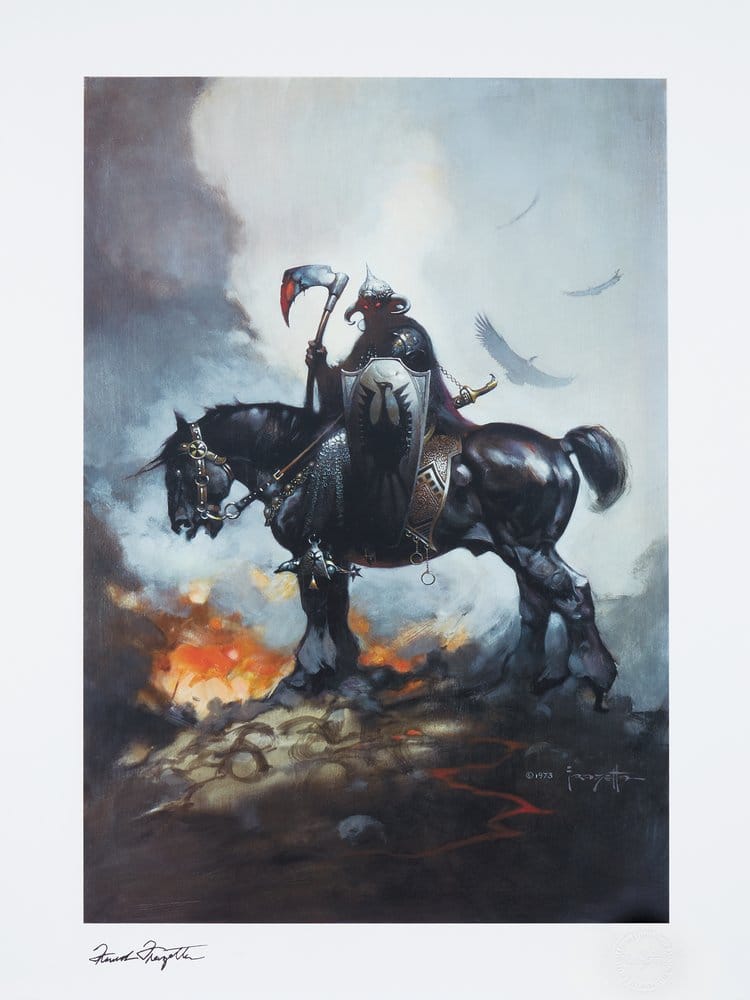 Sideshow Collectibles Frank Frazetta Death Dealer I Rainbow Lava Holofoil - ungerahmt Kunstdruck