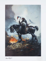 Sideshow Collectibles Frank Frazetta Death Dealer I Rainbow Lava Holofoil - ungerahmt Kunstdruck