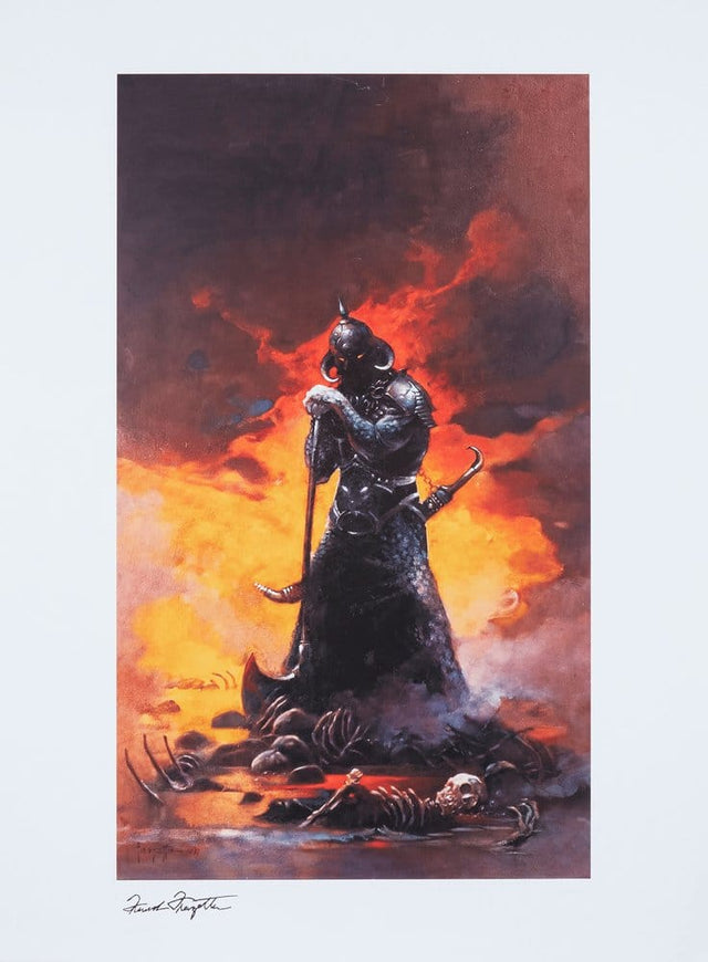 Sideshow Collectibles Frank Frazetta Death Dealer III (Revised) Rainbow Lava Holofoil - ungerahmt Kunstdruck