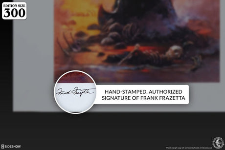 Sideshow Collectibles Frank Frazetta Death Dealer III (Revised) Rainbow Lava Holofoil - ungerahmt Kunstdruck