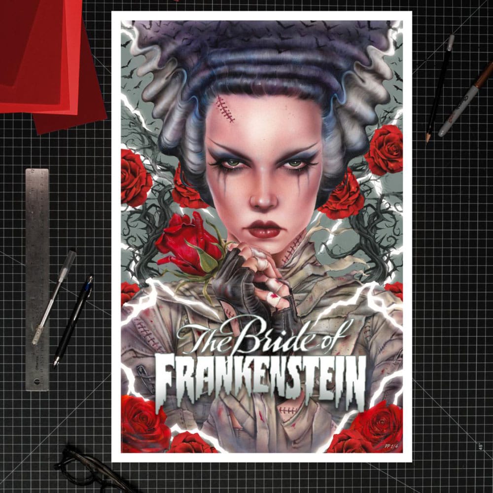 Sideshow Collectibles Frankensteins Braut Bride Afterlife Brian M. Viveros Kunstdruck
