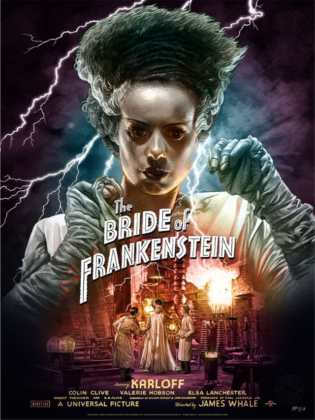 Sideshow Collectibles Frankensteins Braut Bride of Frankenstein (Color Variant) Kunstdruck