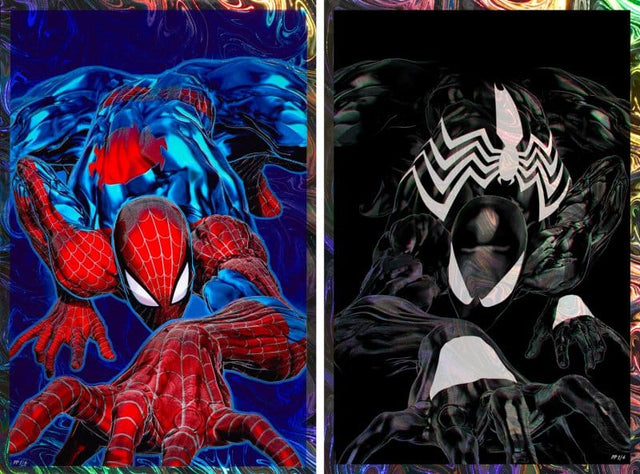 Sideshow Collectibles Marvel Spider-Man ’94 2er-Set Ungerahmt Deluxe Set Kunstdrucke