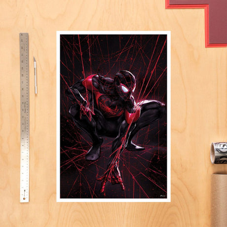 Sideshow Collectibles Marvel Spider-Man Miles Morales Kunstdruck