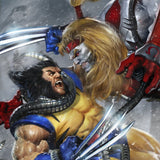 Sideshow Collectibles Marvel Wolverine vs Omega Red - ungerahmt Kunstdruck