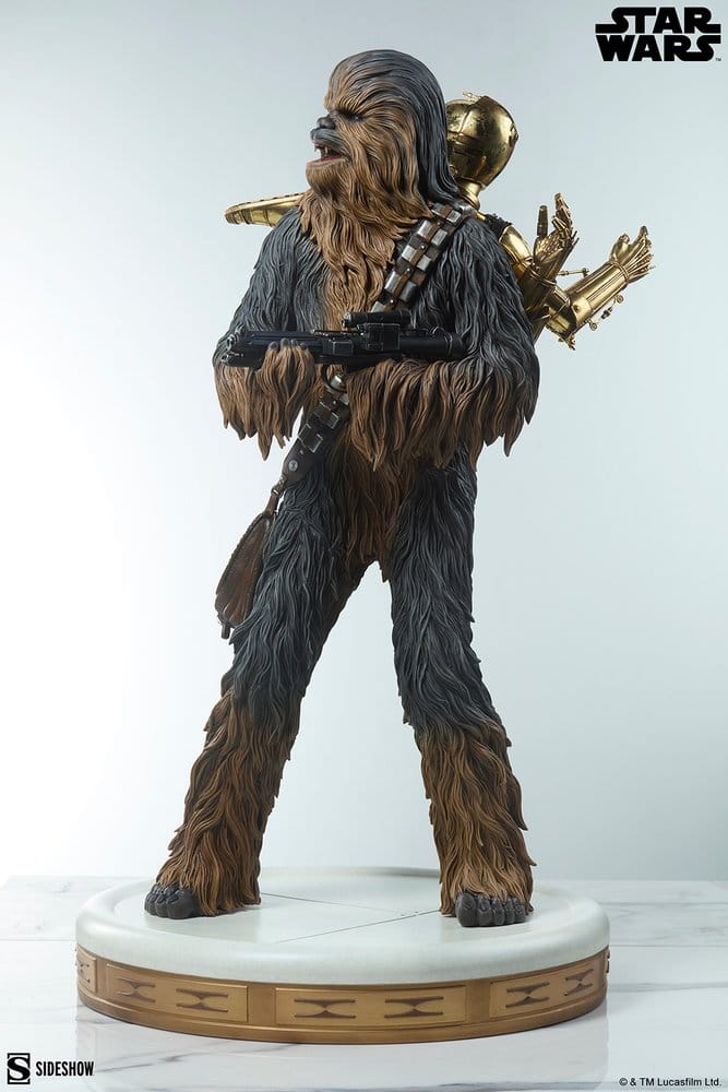 Sideshow Collectibles Star Wars Chewbacca and C-3PO Premium Format Statue