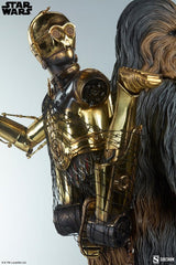 Sideshow Collectibles Star Wars Chewbacca and C-3PO Premium Format Statue