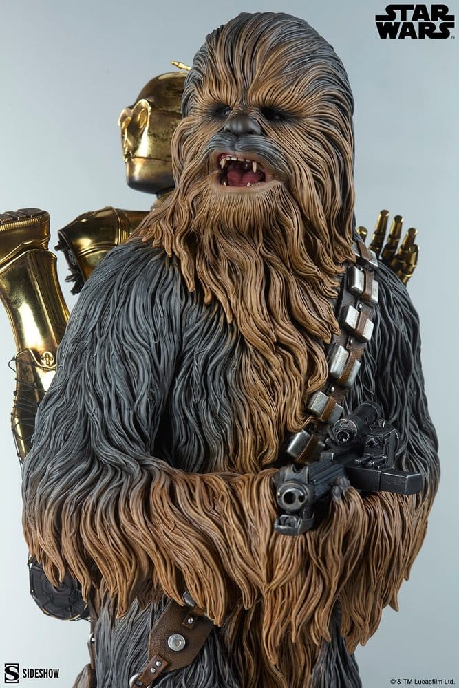 Sideshow Collectibles Star Wars Chewbacca and C-3PO Premium Format Statue
