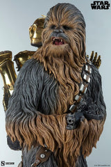 Sideshow Collectibles Star Wars Chewbacca and C-3PO Premium Format Statue