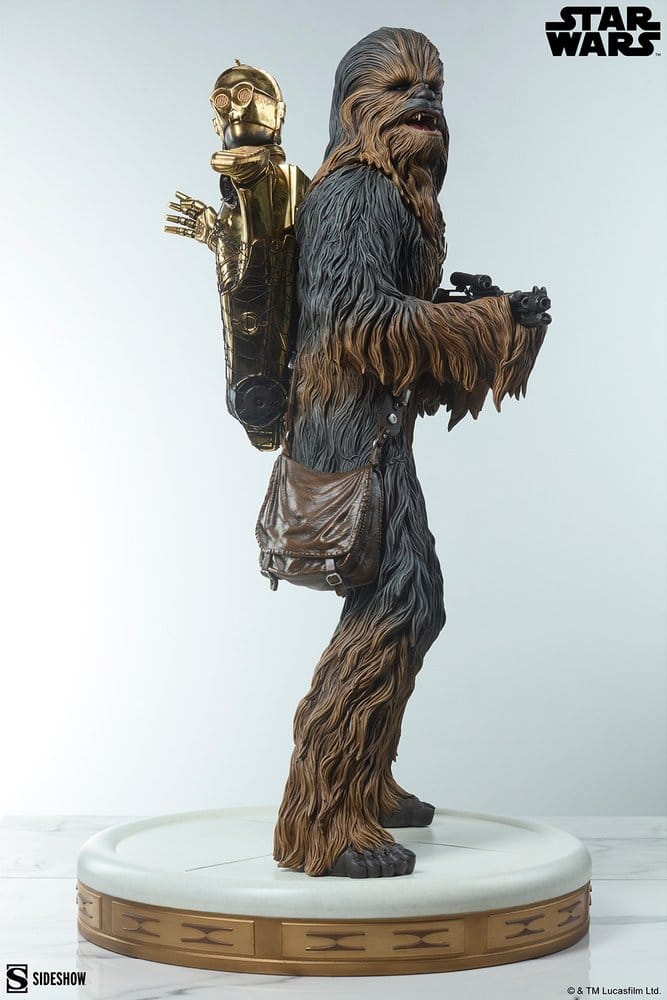 Sideshow Collectibles Star Wars Chewbacca and C-3PO Premium Format Statue