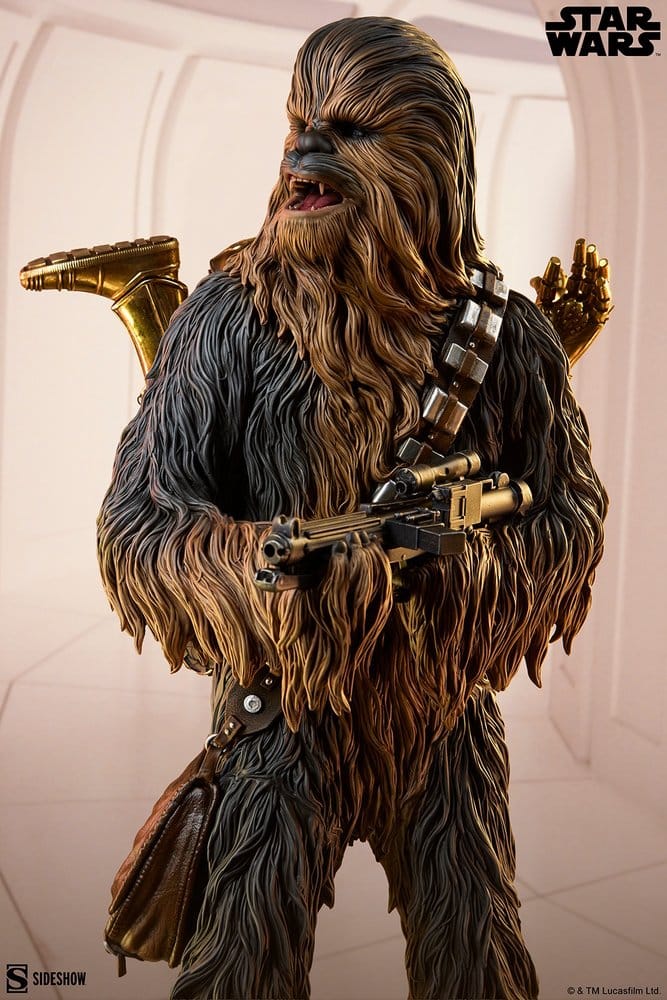 Sideshow Collectibles Star Wars Chewbacca and C-3PO Premium Format Statue
