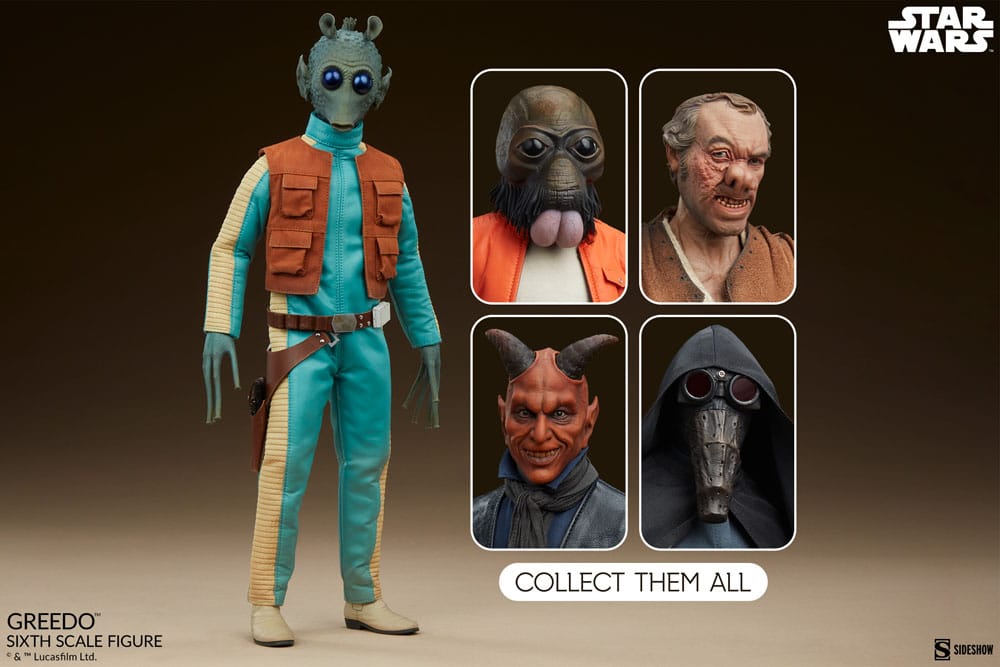 Sideshow Collectibles Star Wars Greedo Scum & Villainy 1/6 Actionfigur