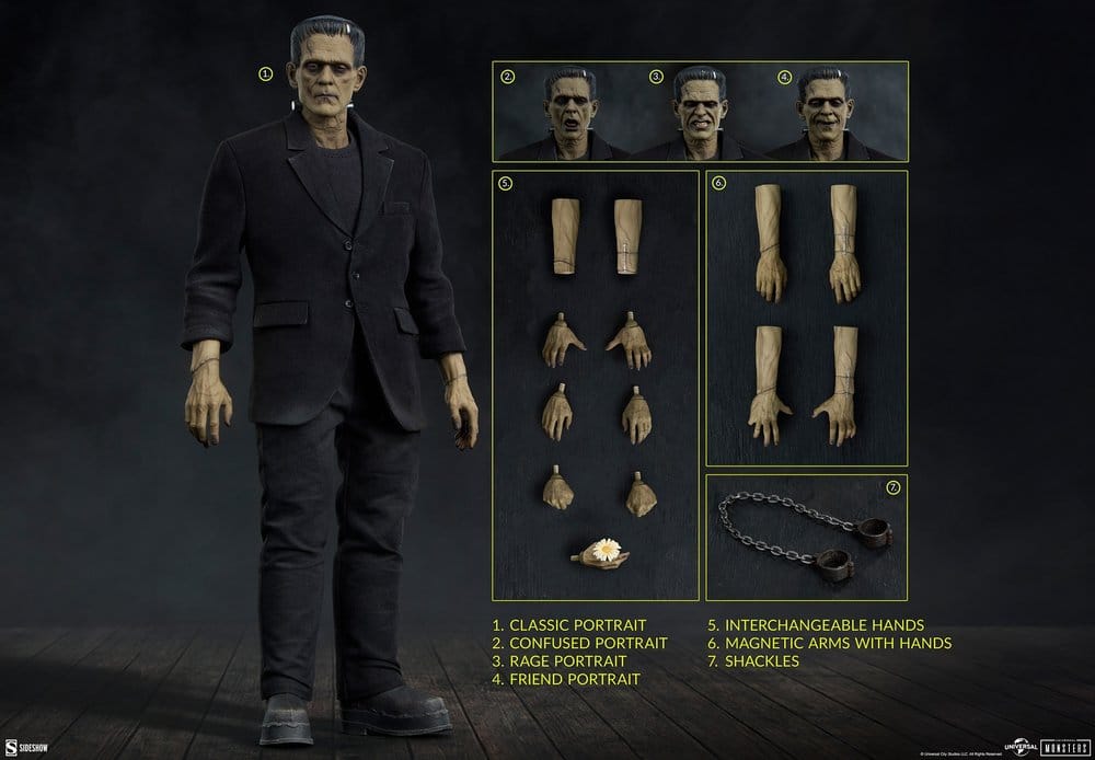 Sideshow Collectibles Universal Monsters Frankenstein Deluxe Plus Edition 1/6 Actionfigur