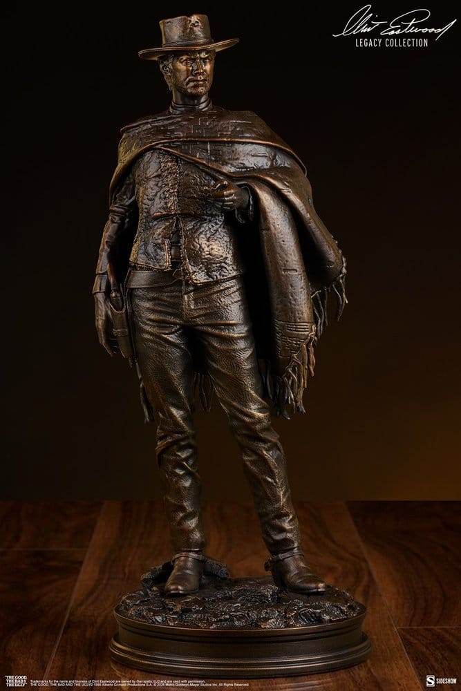 Sideshow Collectibles Zwei Glorreiche Halunken The Man With No Name (Faux Bronze) Statue