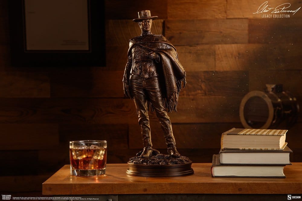Sideshow Collectibles Zwei Glorreiche Halunken The Man With No Name (Faux Bronze) Statue