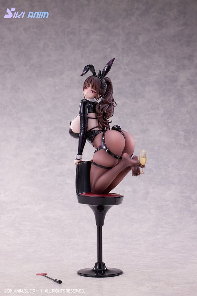 SIKI ANIM Original Character Champagne and Bunny Girl Rose Black Stocking Ver. 1/6 Statue