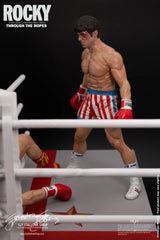 Slystalloneshop Sylvester Stallone Rocky Over Drago Through The Ropes 1/10 Statue