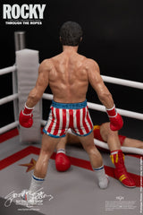 Slystalloneshop Sylvester Stallone Rocky Over Drago Through The Ropes 1/10 Statue