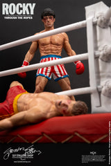 Slystalloneshop Sylvester Stallone Rocky Over Drago Through The Ropes 1/10 Statue