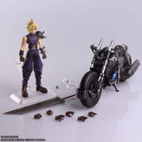 Square-Enix Final Fantasy VII Cloud Strife Und Fahrzeug Hardy-Daytona Bring Arts Actionfigur