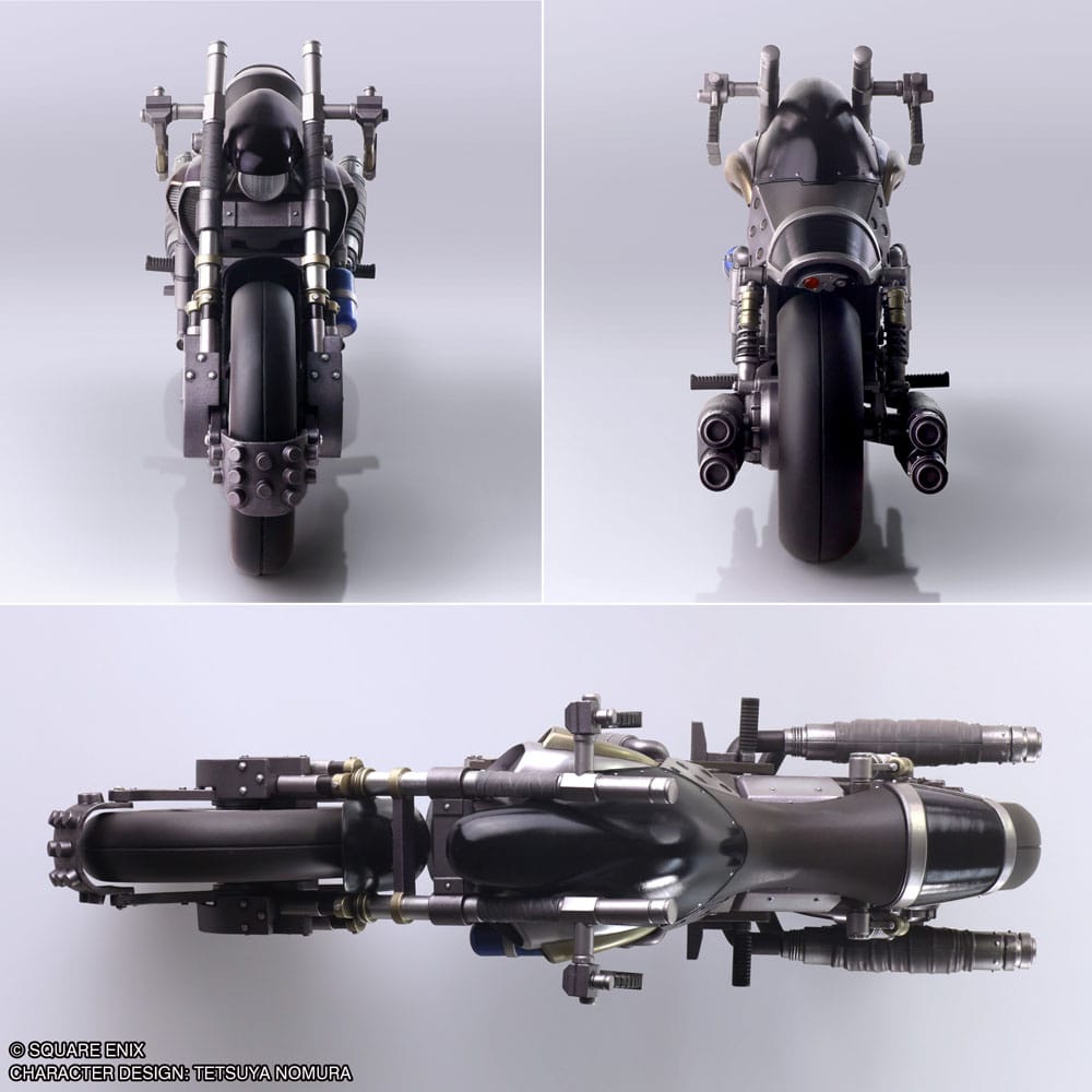 Square-Enix Final Fantasy VII Cloud Strife Und Fahrzeug Hardy-Daytona Bring Arts Actionfigur