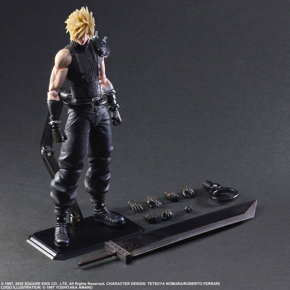 Square-Enix Final Fantasy VII Remake Cloud Strife Play Arts Kai Ver. 2 Actionfigur