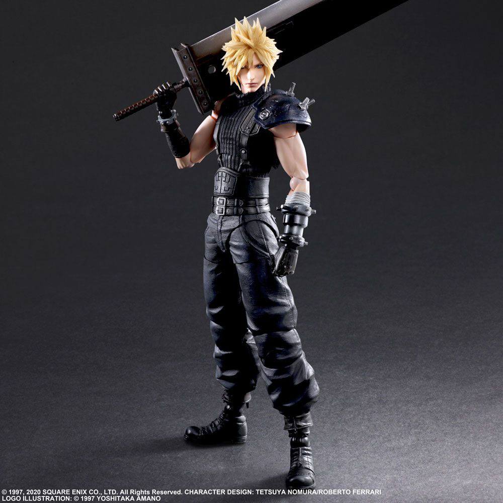 Square-Enix Final Fantasy VII Remake Cloud Strife Play Arts Kai Ver. 2 Actionfigur